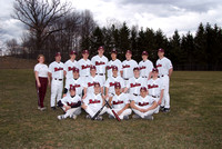 JGHS Baseball JV and Varsity posed individual and team photos March 2010